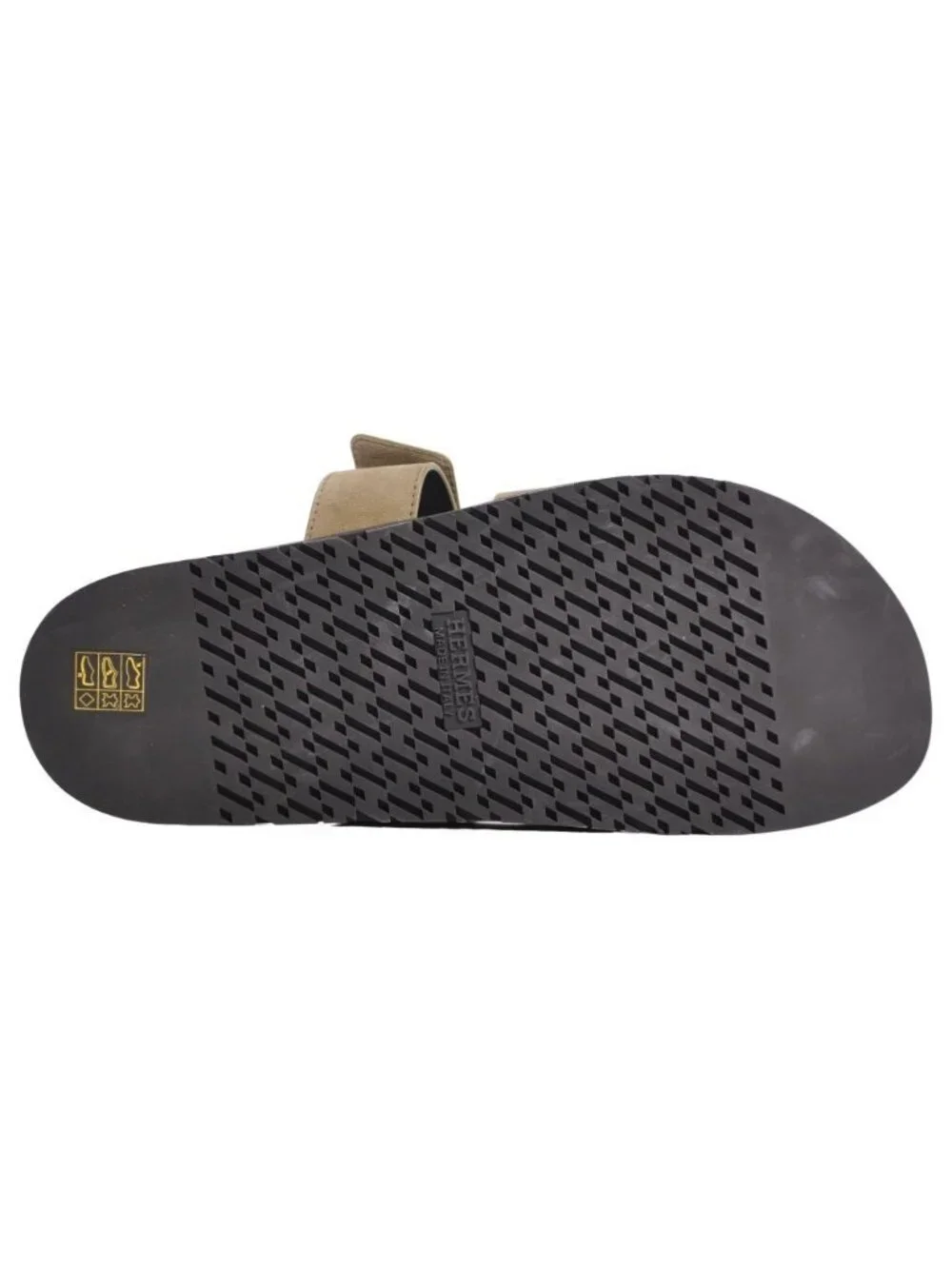 Hermes Sandals Chypre Logo Leather Shoes